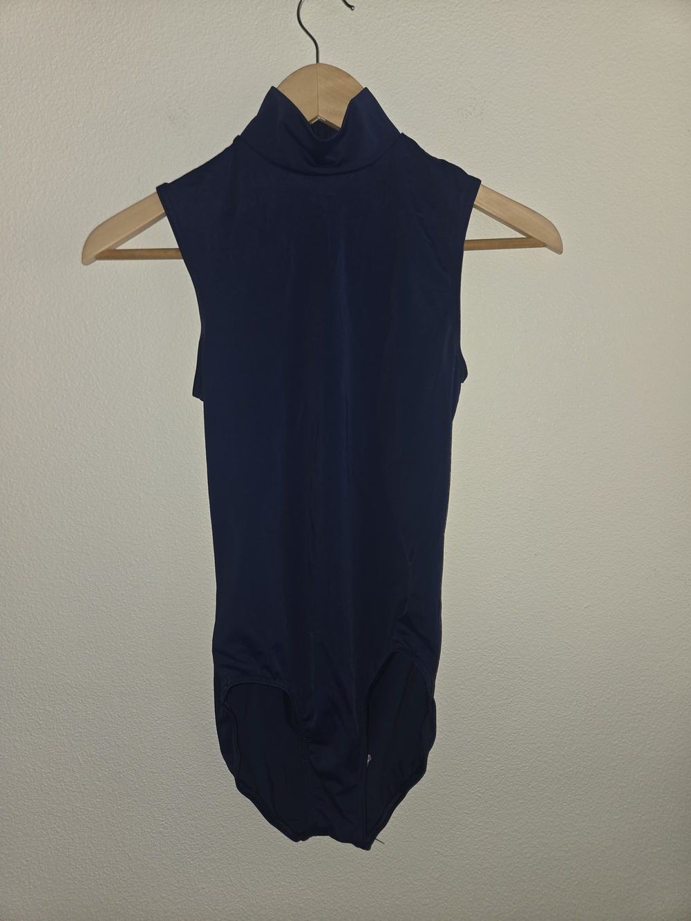 balera Navy Sleeveless Turtleneck Bodysuit